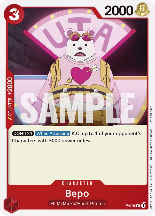 Sample card Image for Bepo (One Piece Film Red)