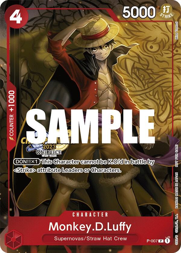 Sample card Image for Monkey.D.Luffy (007) (CS 2023 Celebration Pack)