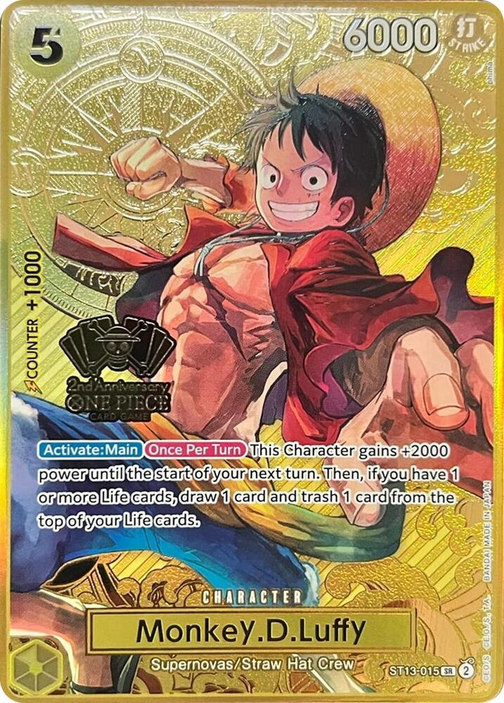 Sample card Image for Monkey.D.Luffy (One Piece Japanese Version 2nd Anniversary Set)