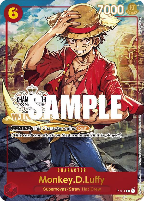 Sample card Image for Monkey.D.Luffy (Store Championship Trophy Card)