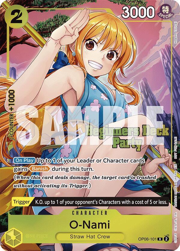 Sample card Image for O-Nami (Beginners Deck Party [ST-23] - [ST-28] Winner Pack)