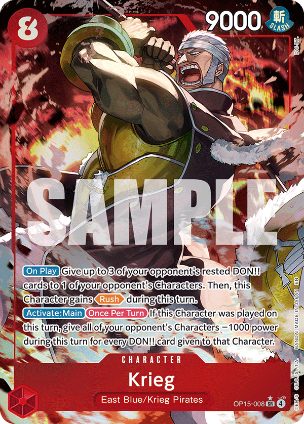 Krieg (OP15-008) (Alternate Art)