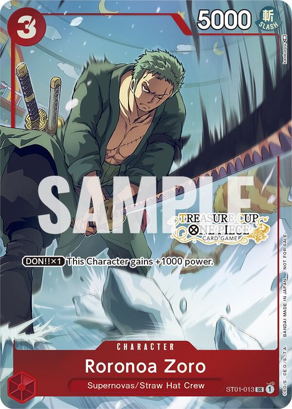 Sample card Image for Roronoa Zoro - ST01-013 (Treasure Cup)