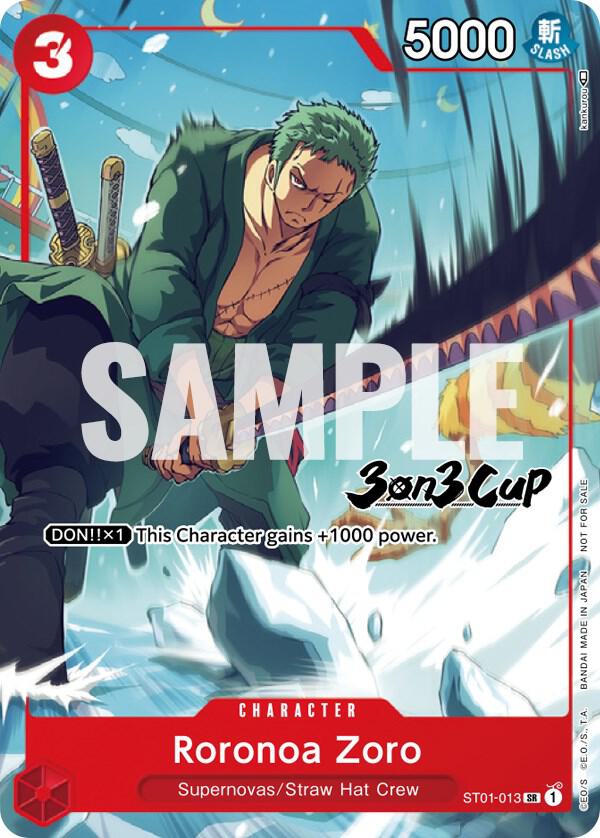 Sample card Image for Roronoa Zoro (3-on-3 Cup) [Participant]