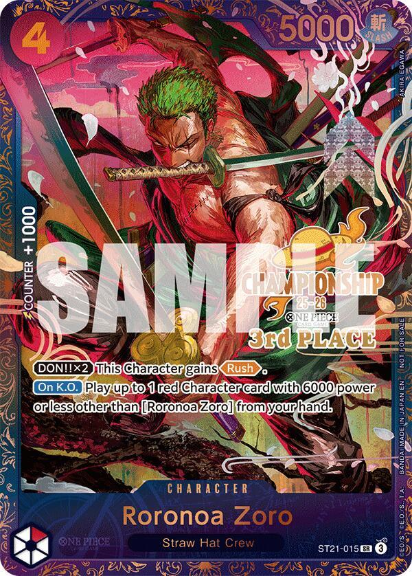Sample card Image for Roronoa Zoro (CS 25-26 3rd Place)