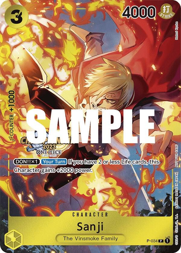 Sample card Image for Sanji (CS 2023 Event Pack)